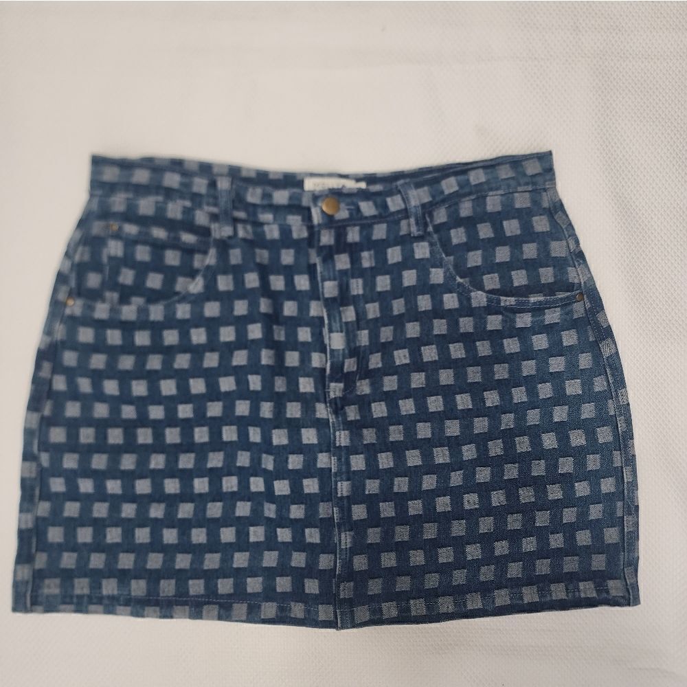 Molly Bracken Printed Denim MiniSkirt for Women - Picture 2 of 10
